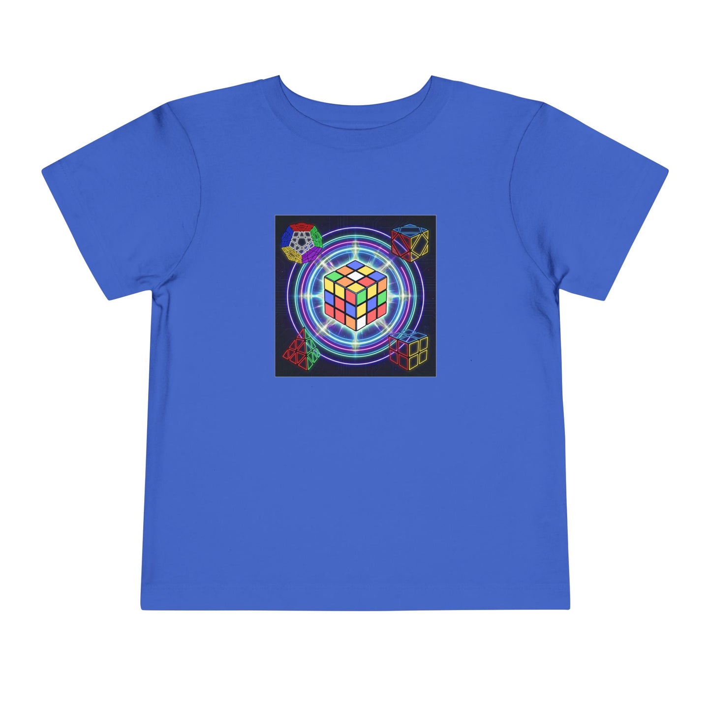 Cosmic Charge - Rubik's Cube Art  Toddler Short Sleeve T-Shirt