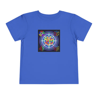 Cosmic Charge - Rubik's Cube Art  Toddler Short Sleeve T-Shirt