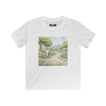City Park - Rubik's Cube Art  Watercolor Kids Softstyle Tee