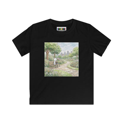 City Park - Rubik's Cube Art  Watercolor Kids Softstyle Tee
