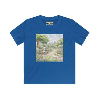 City Park - Rubik's Cube Art  Watercolor Kids Softstyle Tee