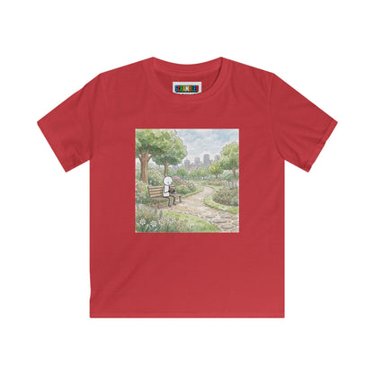 City Park - Rubik's Cube Art  Watercolor Kids Softstyle Tee