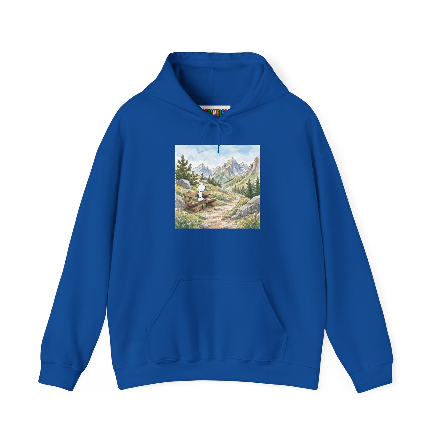 Mountain Watercolor  Unisex Heavy Blend™ Hooded Sweatshirt