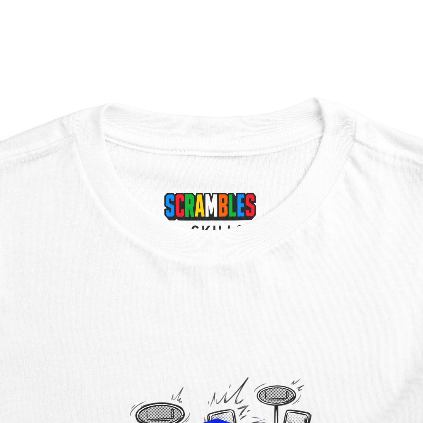 3x3 Multi Blind Comp Day - Rubik's Cube Art  Toddler Short Sleeve T-Shirt