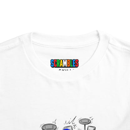 3x3 Multi Blind Comp Day - Rubik's Cube Art  Toddler Short Sleeve T-Shirt