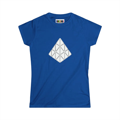 Pyraminx Doodle -Rubik's Cube Art  Women's Softstyle T-Shirt