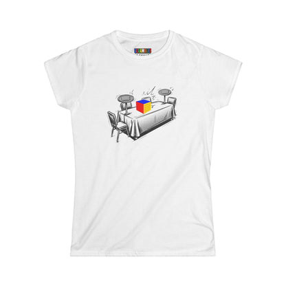 5x5 Comp Day  - Rubik's Cube Art Women's Softstyle T-Shirt