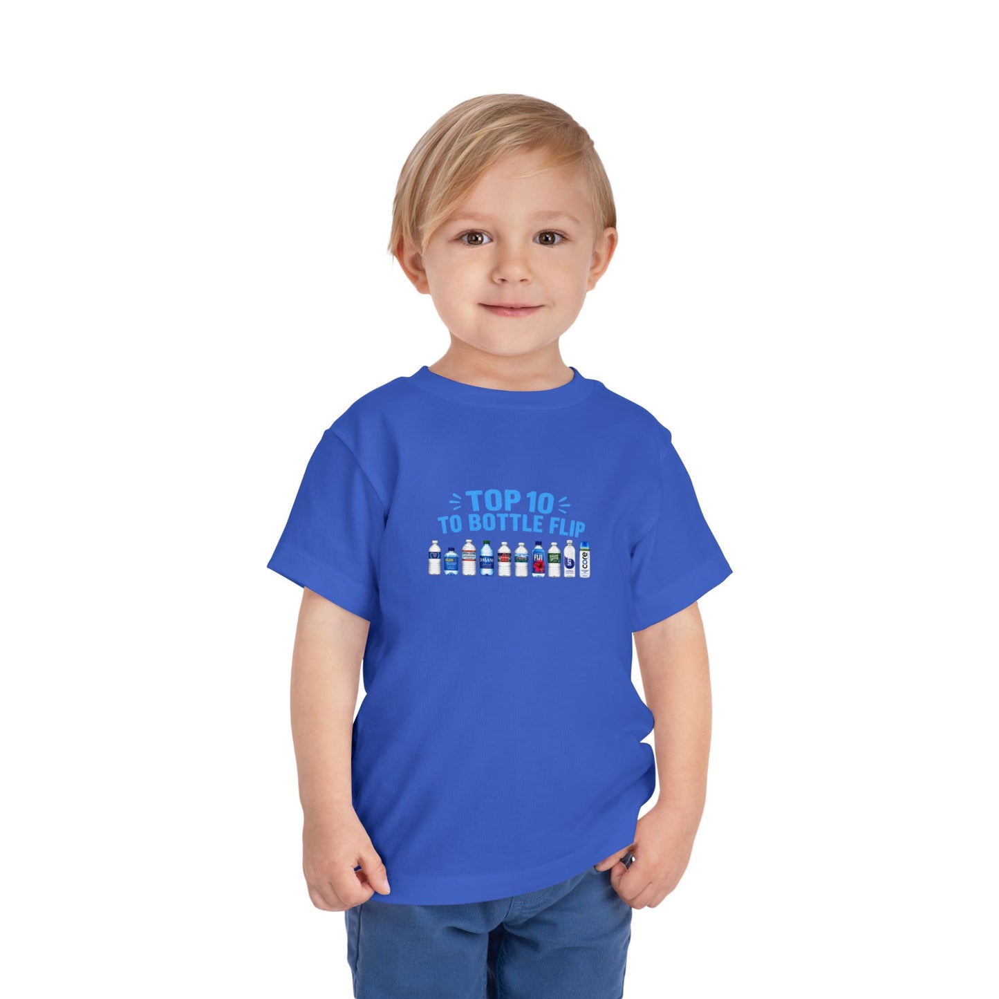 Top 10 to Bottle Flip Toddler Short Sleeve T-Shirt
