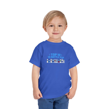 Top 10 to Bottle Flip Toddler Short Sleeve T-Shirt