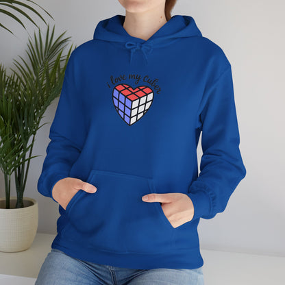 I Love My Cuber Unisex Heavy Blend™ Hooded Sweatshirt