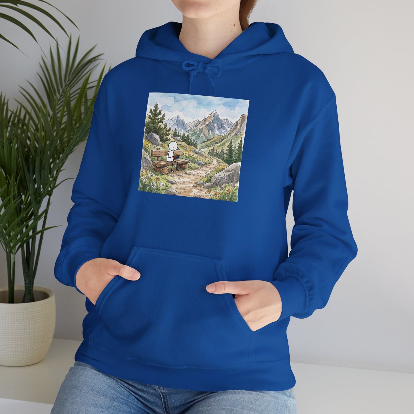 Mountain Watercolor  Unisex Heavy Blend™ Hooded Sweatshirt