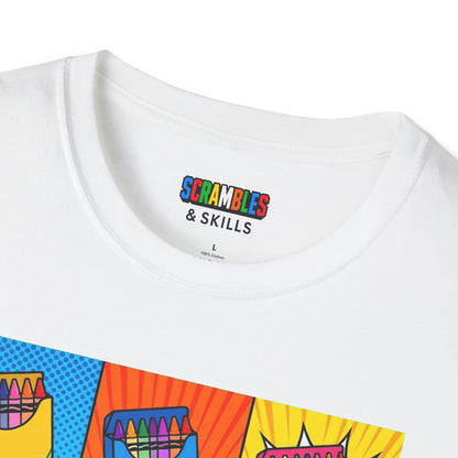 Rubik's Cube Shirt - Color Melt Unisex Graphic Softstyle T-Shirt| Fun Cubing Shirt