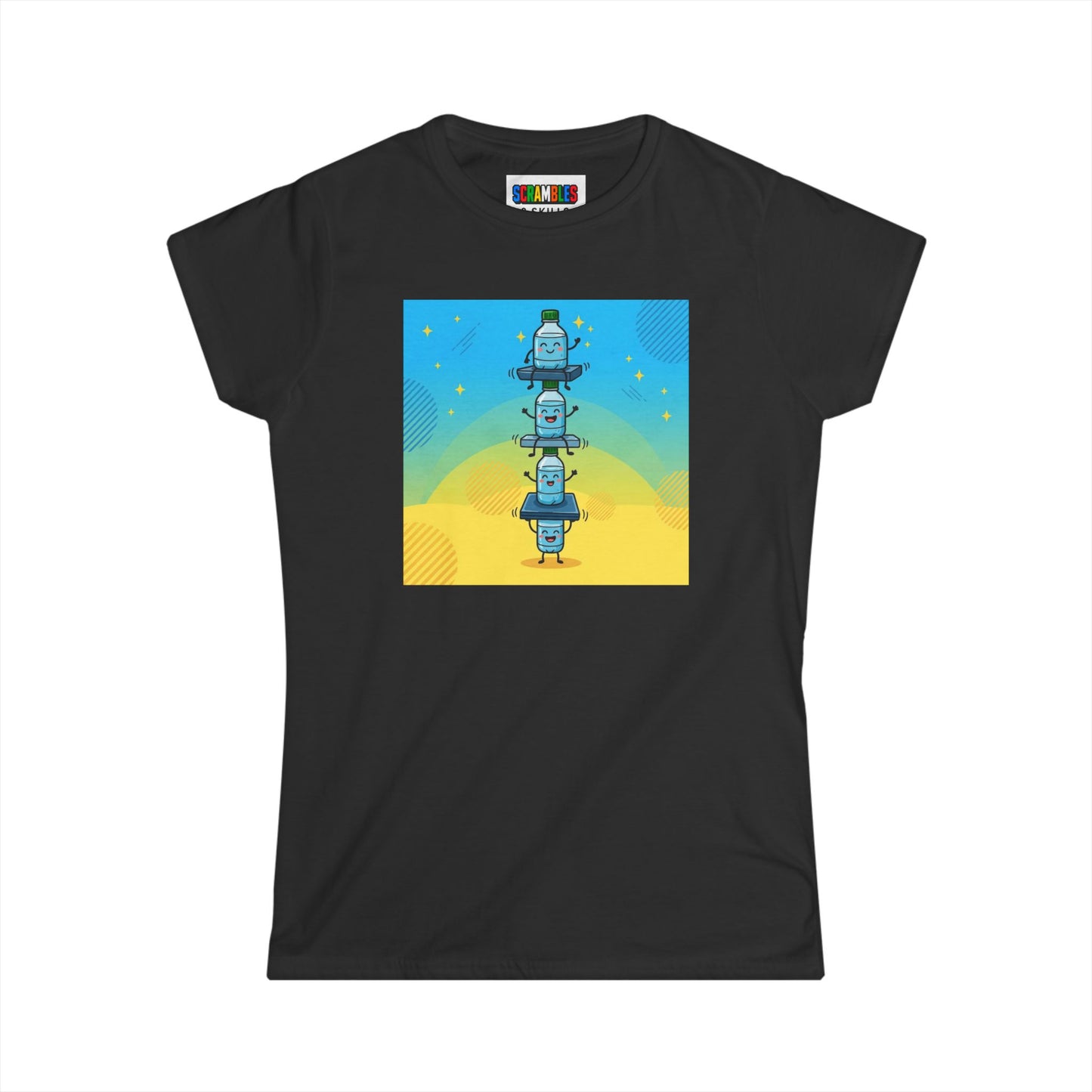Happy Landing - Trick Shot Art  Women's Softstyle T-Shirt
