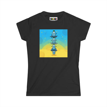 Happy Landing - Trick Shot Art  Women's Softstyle T-Shirt