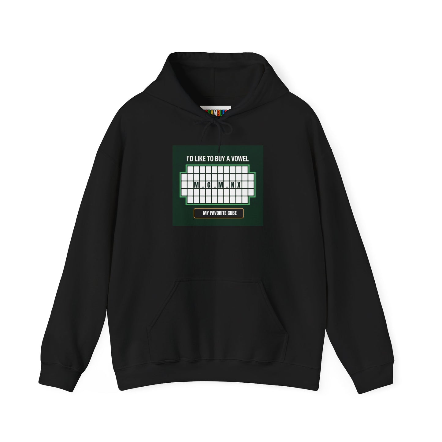 Megaminx Vowel - Rubik's Cube Art Unisex Heavy Blend™ Hooded Sweatshirt