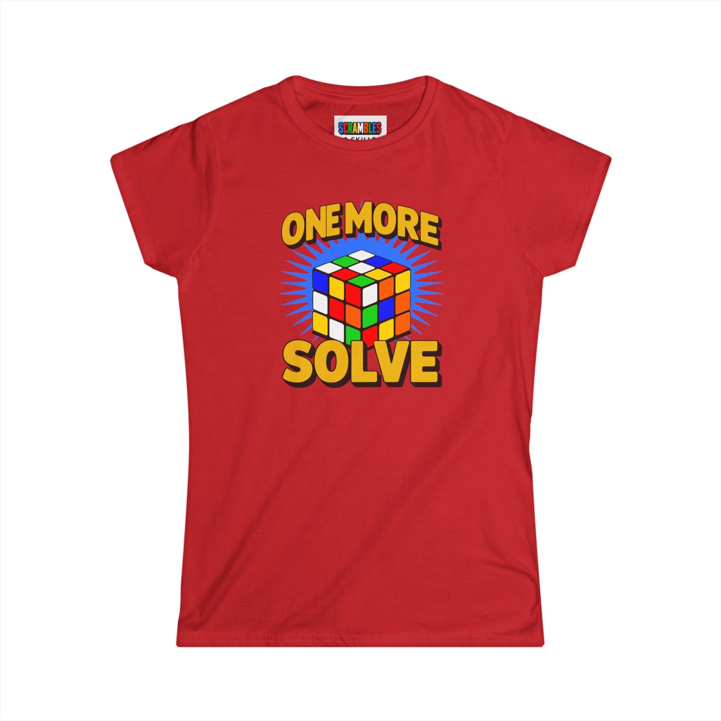 One More Solve - Rubiks Cube Women's Softstyle T-Shirt