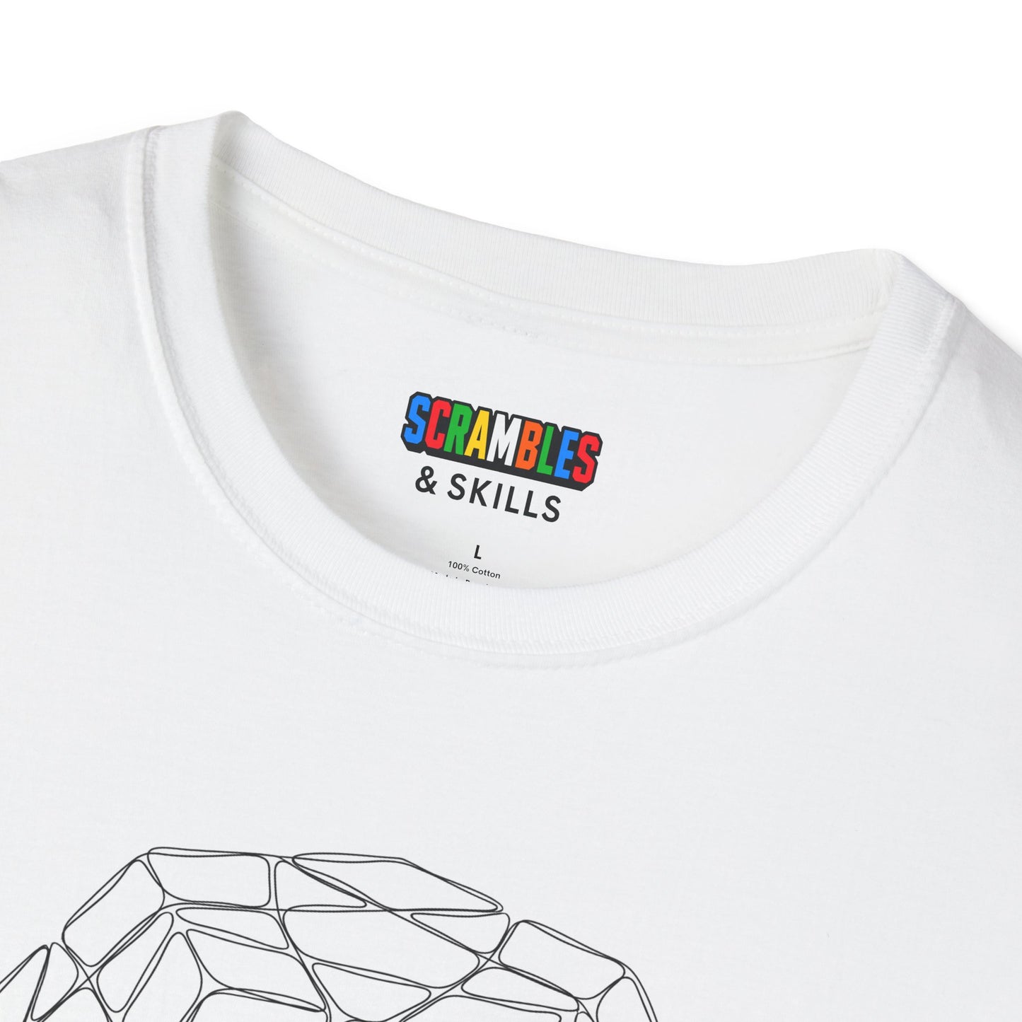 Megaminx Doodle - Rubik's Cube Art Unisex Graphic Softstyle T-Shirt