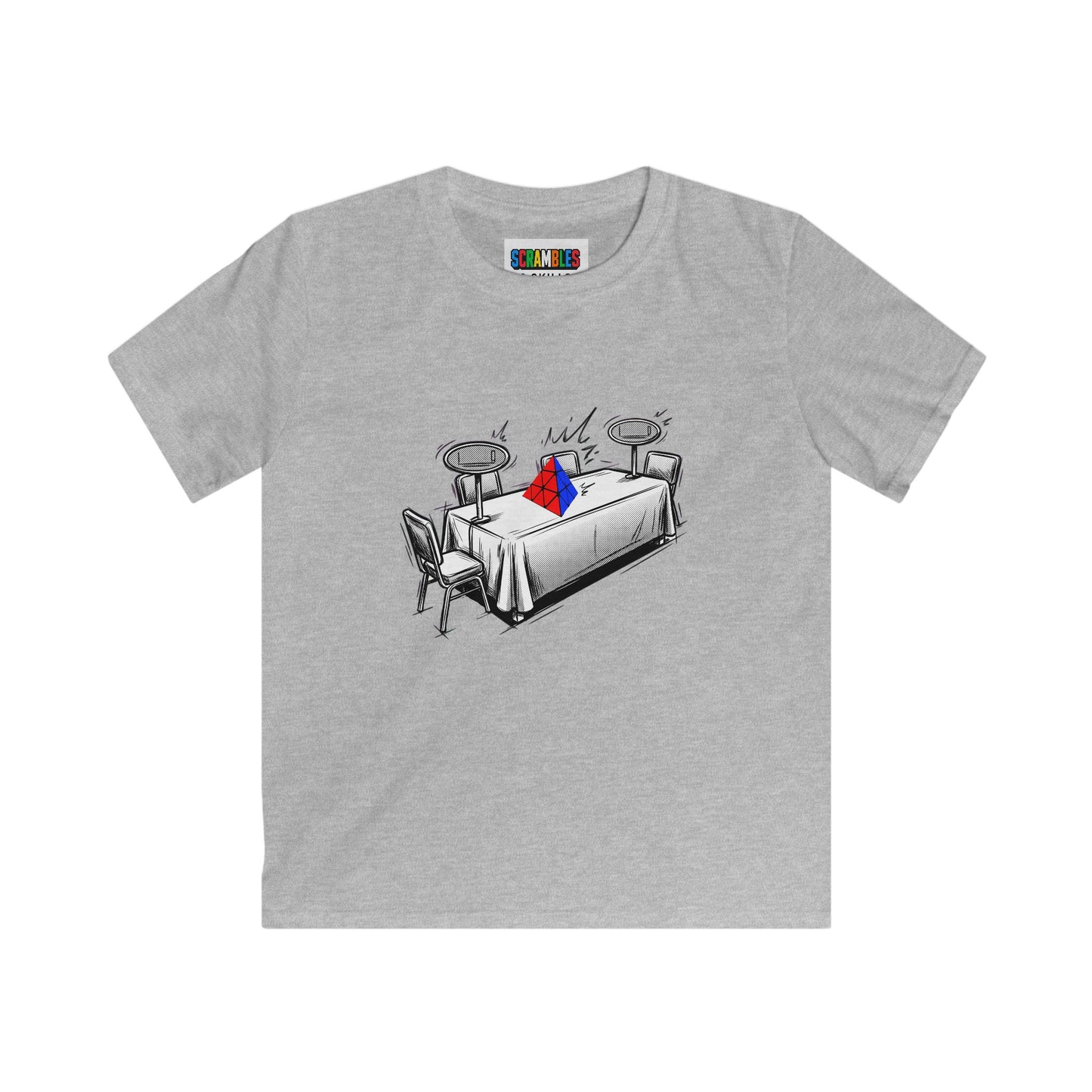 Pyraminx Comp Day - Rubik's Cube Art  Kids Softstyle Tee