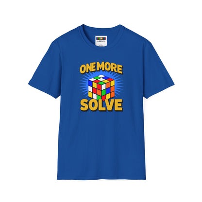 ⚡ Express - One More Solve - Rubiks Cube Unisex Graphic Softstyle T-Shirt