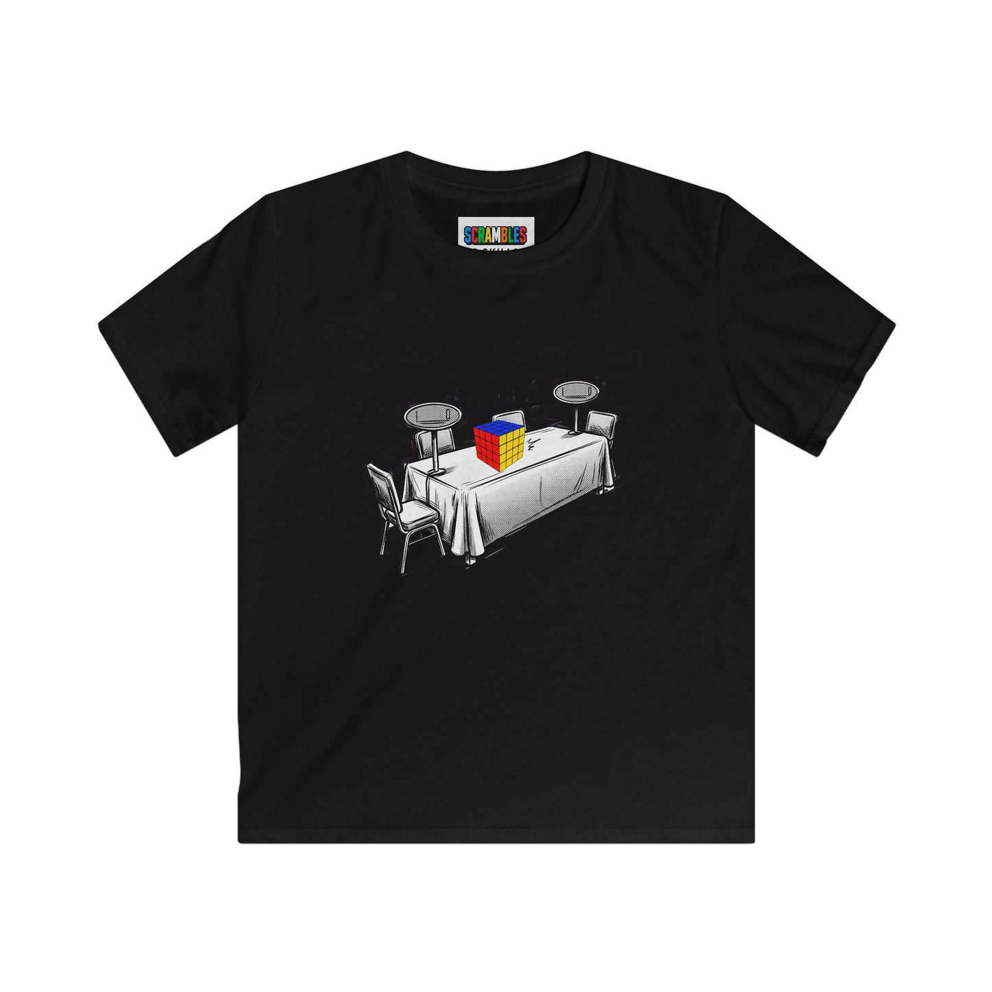 4x4 Comp Day - Rubik's Cube Art  Kids Softstyle Tee