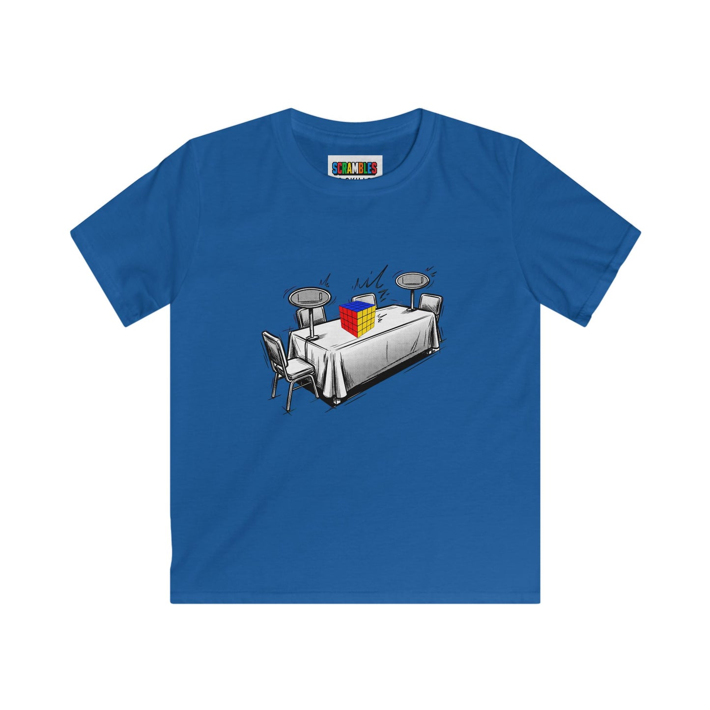 4x4 Comp Day - Rubik's Cube Art  Kids Softstyle Tee