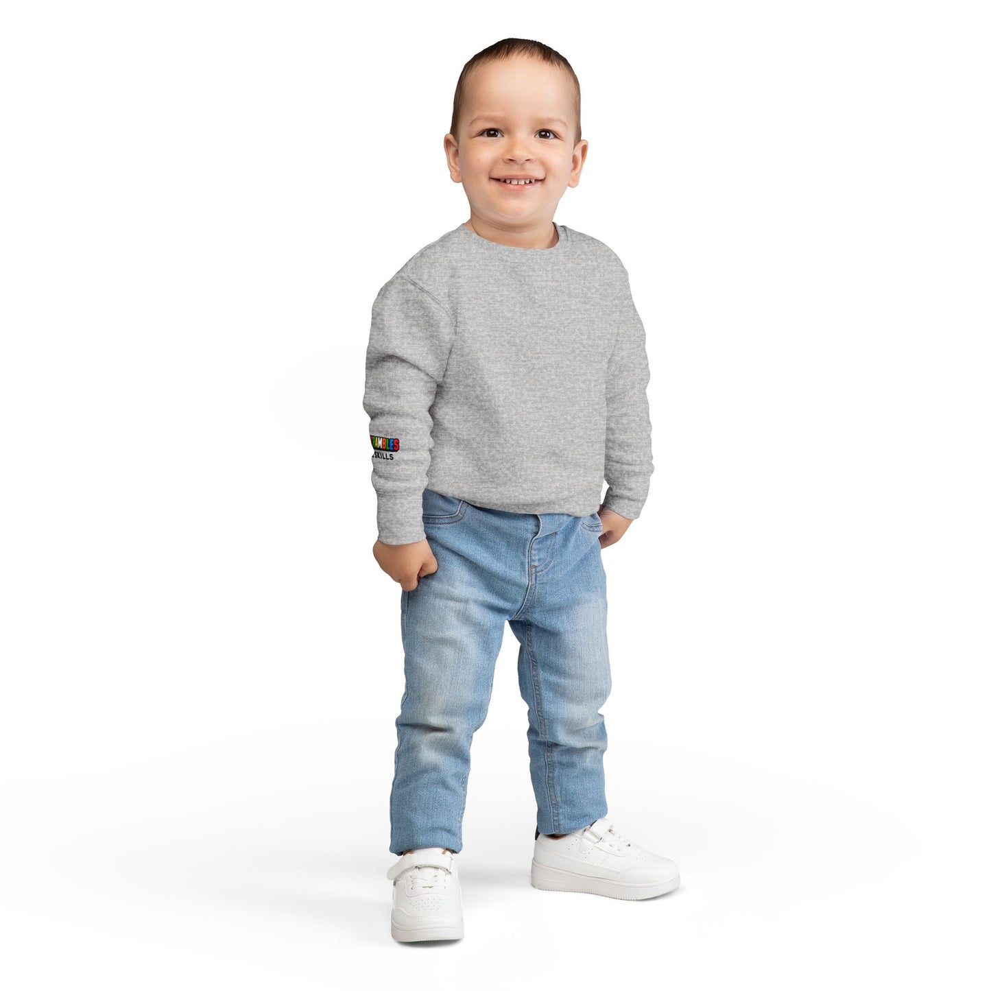 Toddler Custom Personal Best  - Rubik's Cube Art Sweatshirt