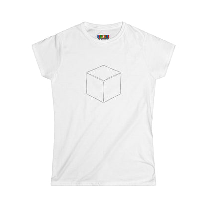 1x1 Doodle - Rubik's Cube Art  Women's Softstyle T-Shirt