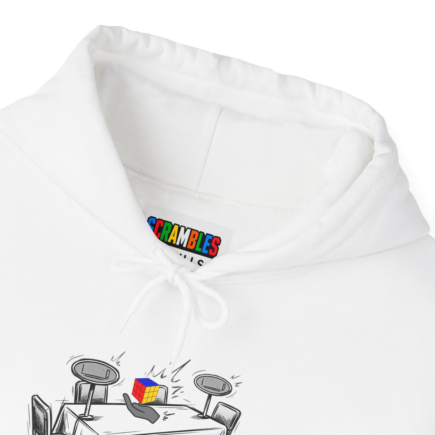 3x3 One-Handed Comp Day - Rubik's Cube Art Unisex Heavy Blend™ Hooded Sweatshirt