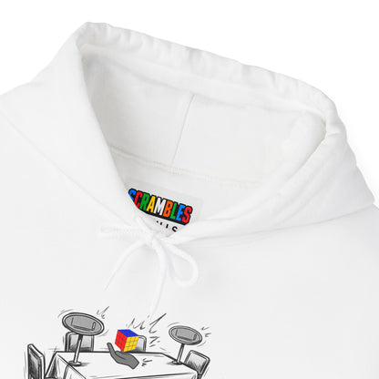 3x3 One-Handed Comp Day - Rubik's Cube Art Unisex Heavy Blend™ Hooded Sweatshirt