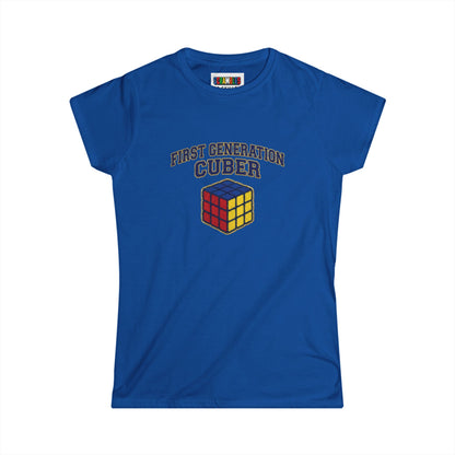 First Generation Cuber Rubiks Cube Art Women's Softstyle T-Shirt