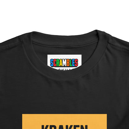 Kraken The Algorithim - Rubiks Cube Toddler Short Sleeve T-Shirt