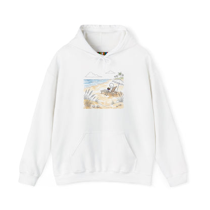 Beach Watercolor Unisex Heavy Blend™ Hooded Sweatshirt