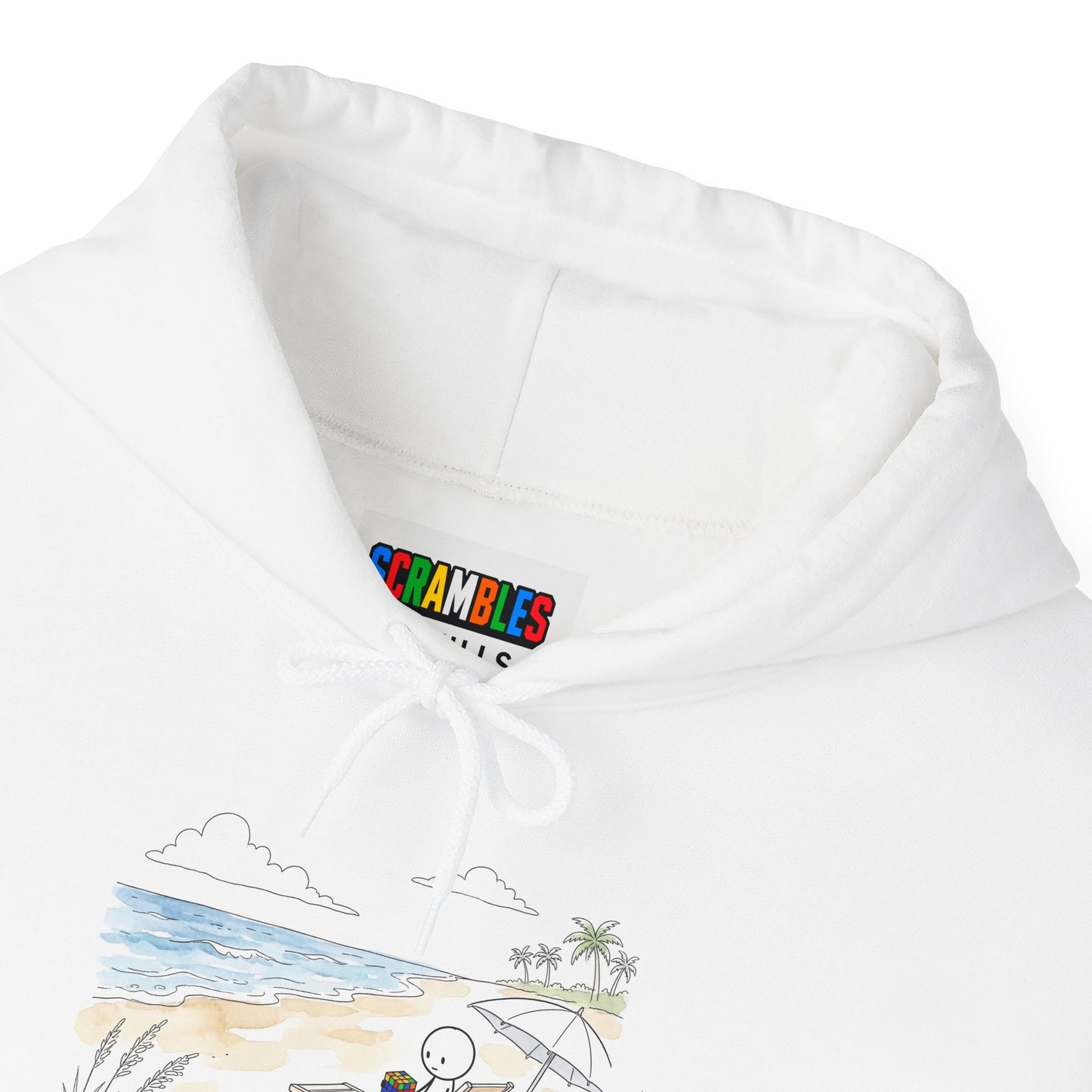Beach Watercolor Unisex Heavy Blend™ Hooded Sweatshirt