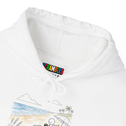 Beach Watercolor Unisex Heavy Blend™ Hooded Sweatshirt
