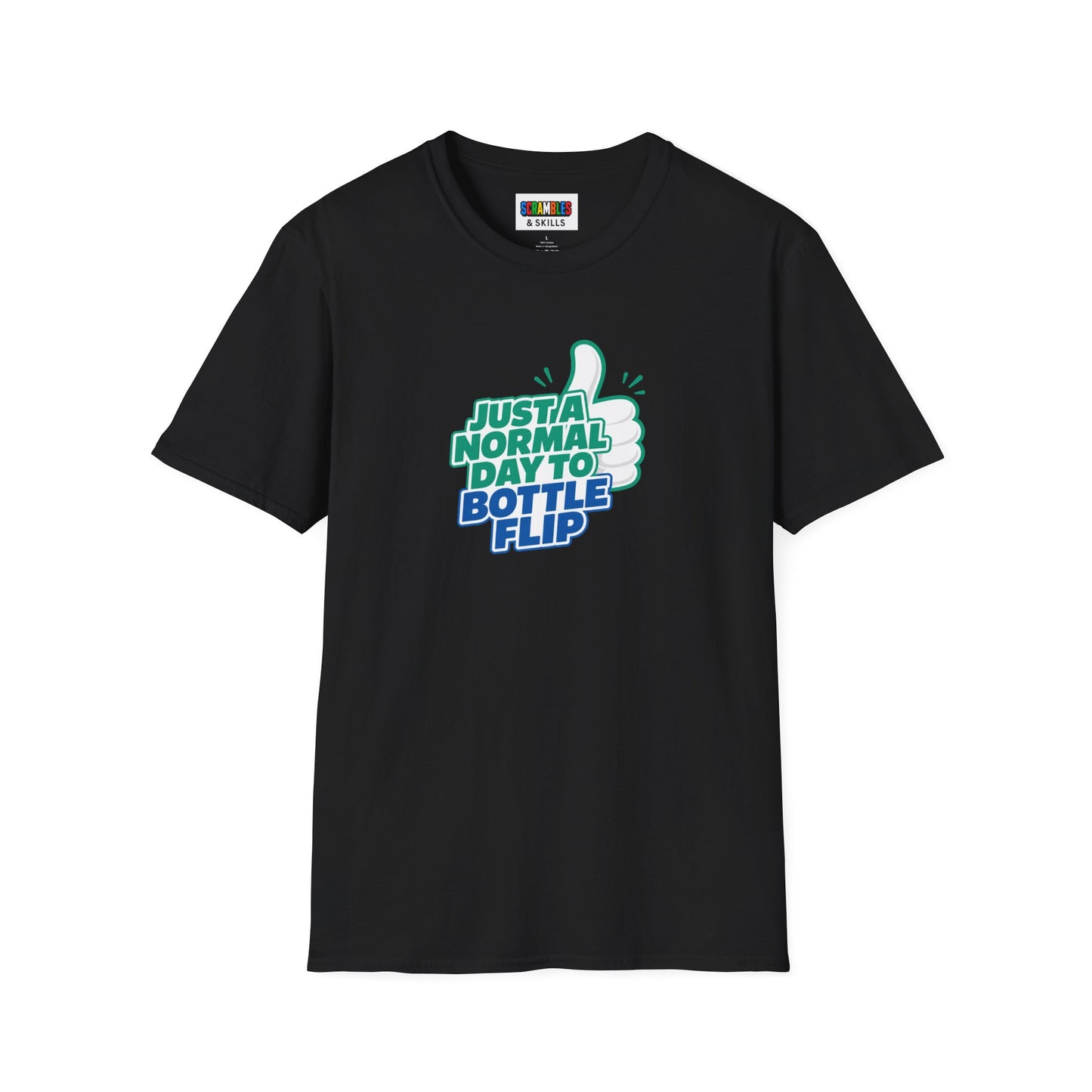 Just a Normal Day to Bottle Flip Unisex Graphic Softstyle T-Shirt