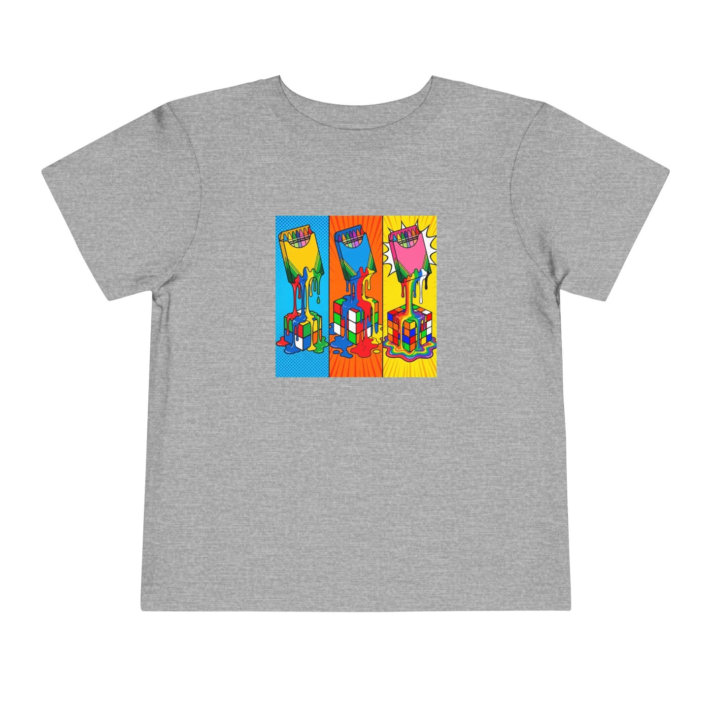 Rubik's Cube Shirt - Color Melt Kids Toddle Short Sleeve T-Shirt | Fun Cubing Shirt