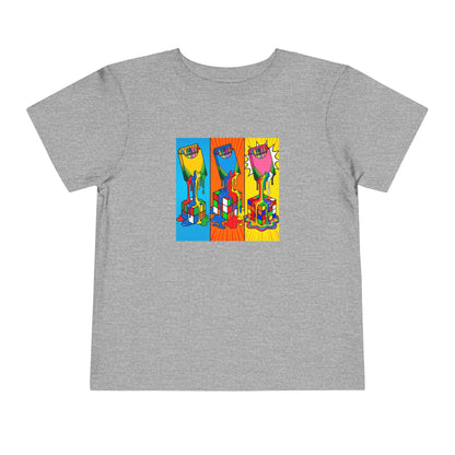 Rubik's Cube Shirt - Color Melt Kids Toddle Short Sleeve T-Shirt | Fun Cubing Shirt