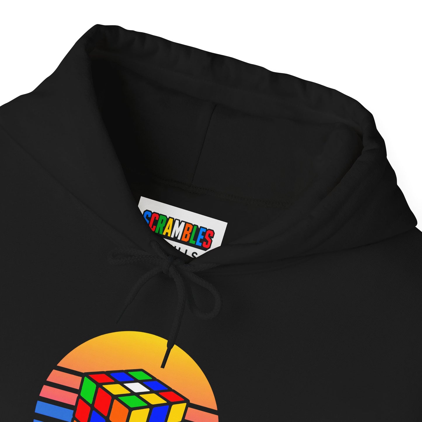 Rubik's Cube Shirt Sunset Solve Unisex Heavy Blend™ Hooded Sweatshirt| Fun Cubing Shirt