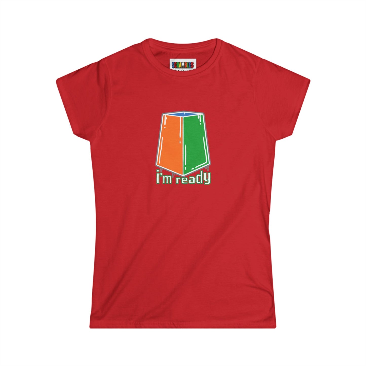 I'm Ready Rubiks Cube Art Women's Softstyle T-Shirt