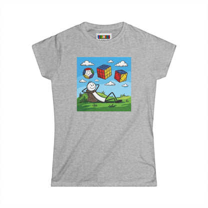Daydream Solves  - Rubik's Cube Art Women's Softstyle T-Shirt