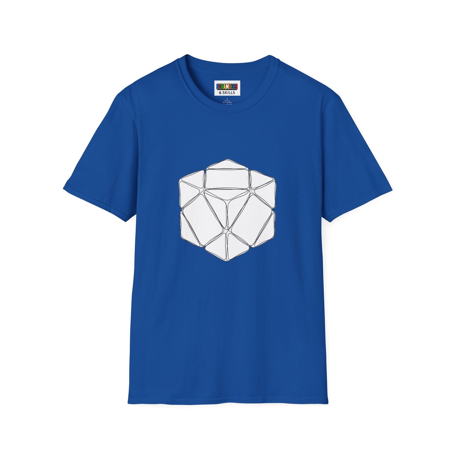 Skewb Doodle Unisex Graphic Softstyle T-Shirt