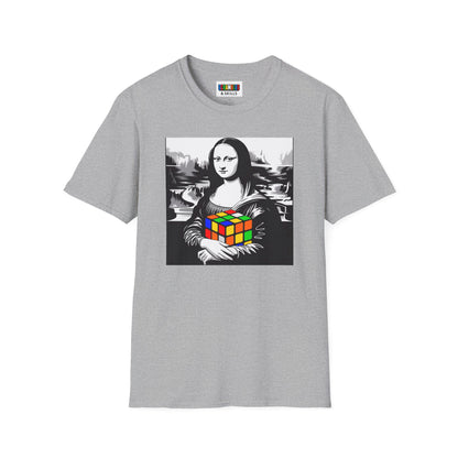Mona Lisa Art  - Rubik's Cube Art Unisex Graphic Softstyle T-Shirt