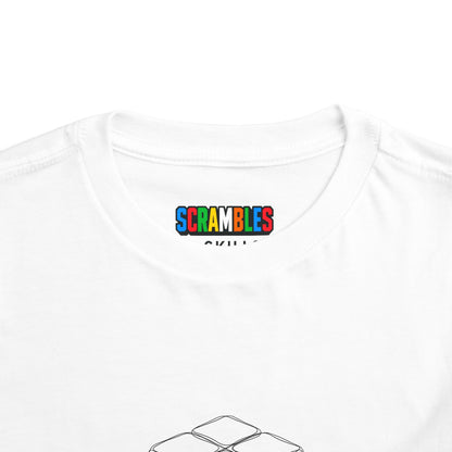 2x2 Doodle  - Rubik's Cube Art Toddler Short Sleeve T-Shirt