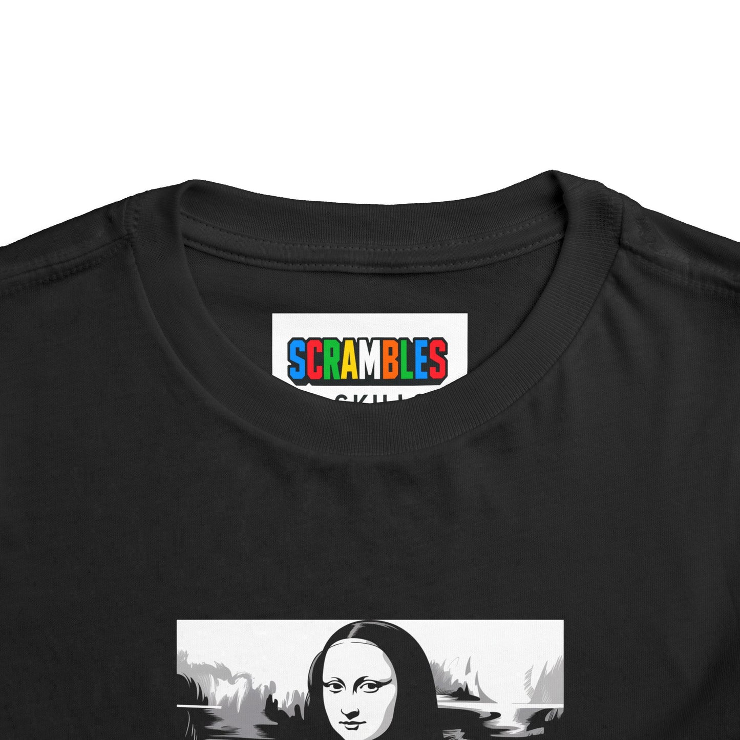 Mona Lisa Art  - Rubik's Cube Art Toddler Short Sleeve T-Shirt