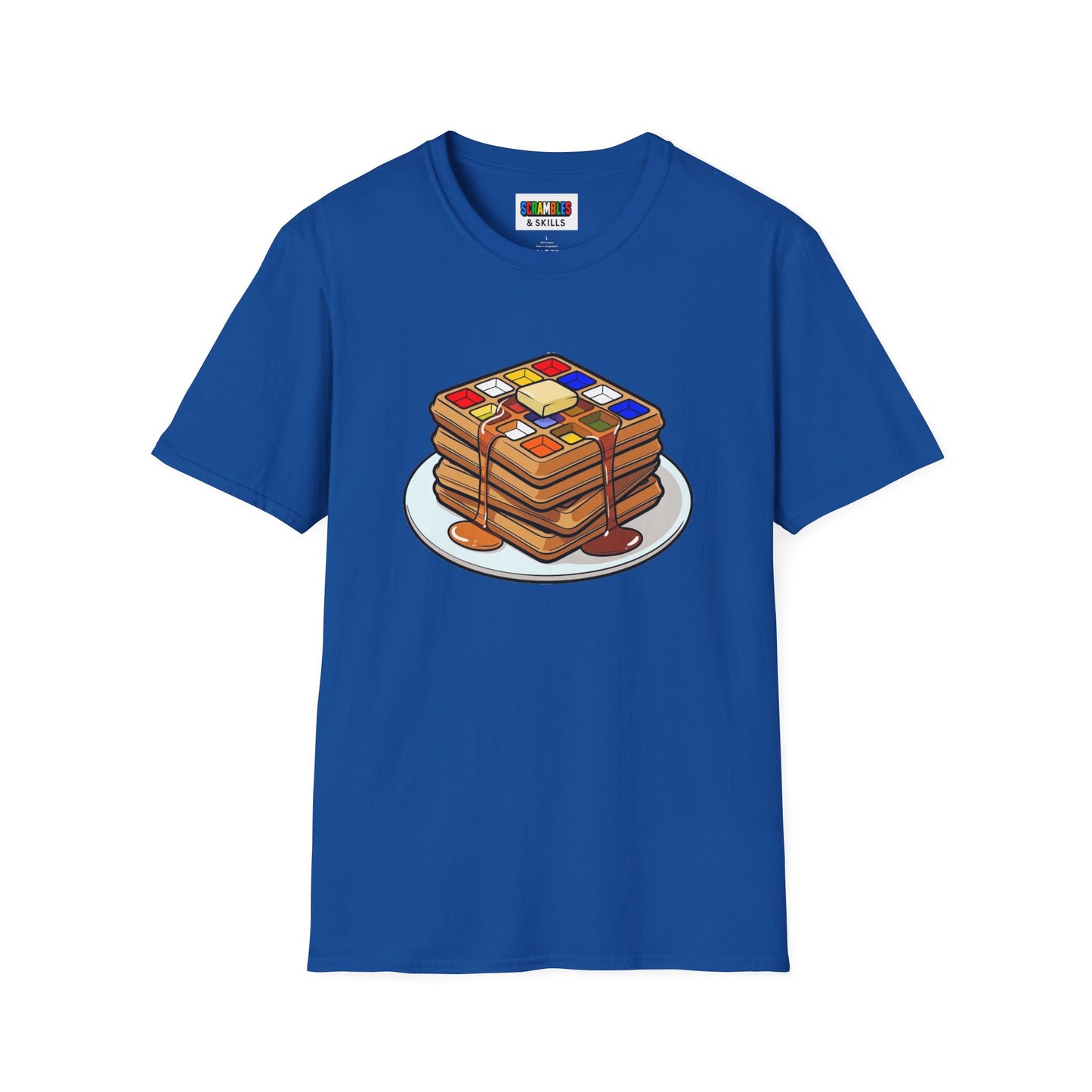4x4 Waffles - Rubiks Cube Unisex Graphic Softstyle T-Shirt