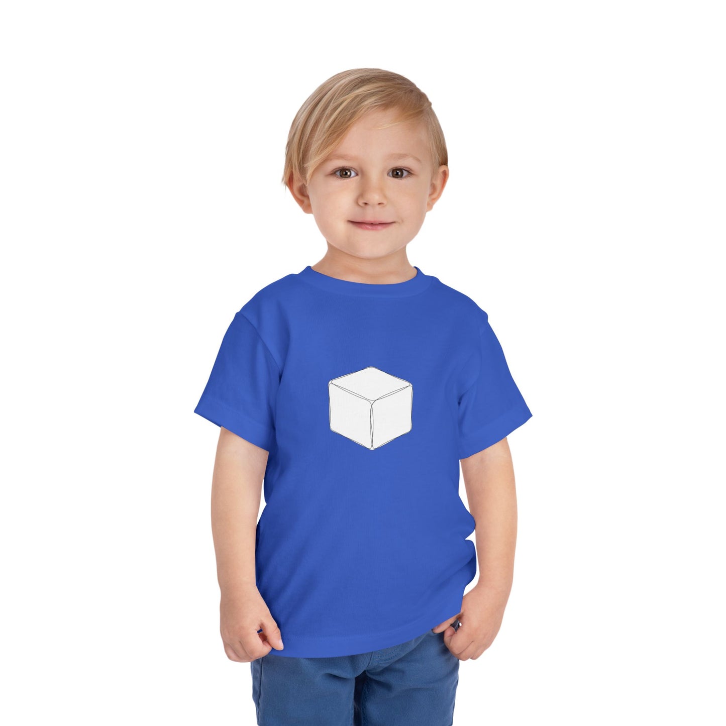 1x1 Doodle  - Rubik's Cube Art Toddler Short Sleeve T-Shirt