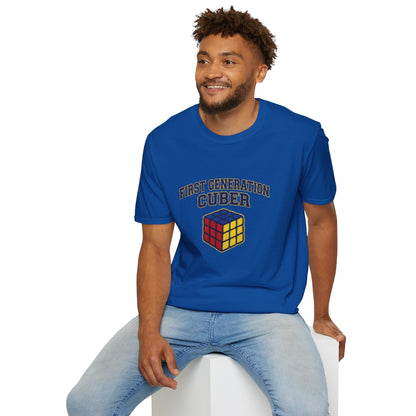 First Generation Cuber Rubiks Cube Art Unisex Graphic Softstyle T-Shirt