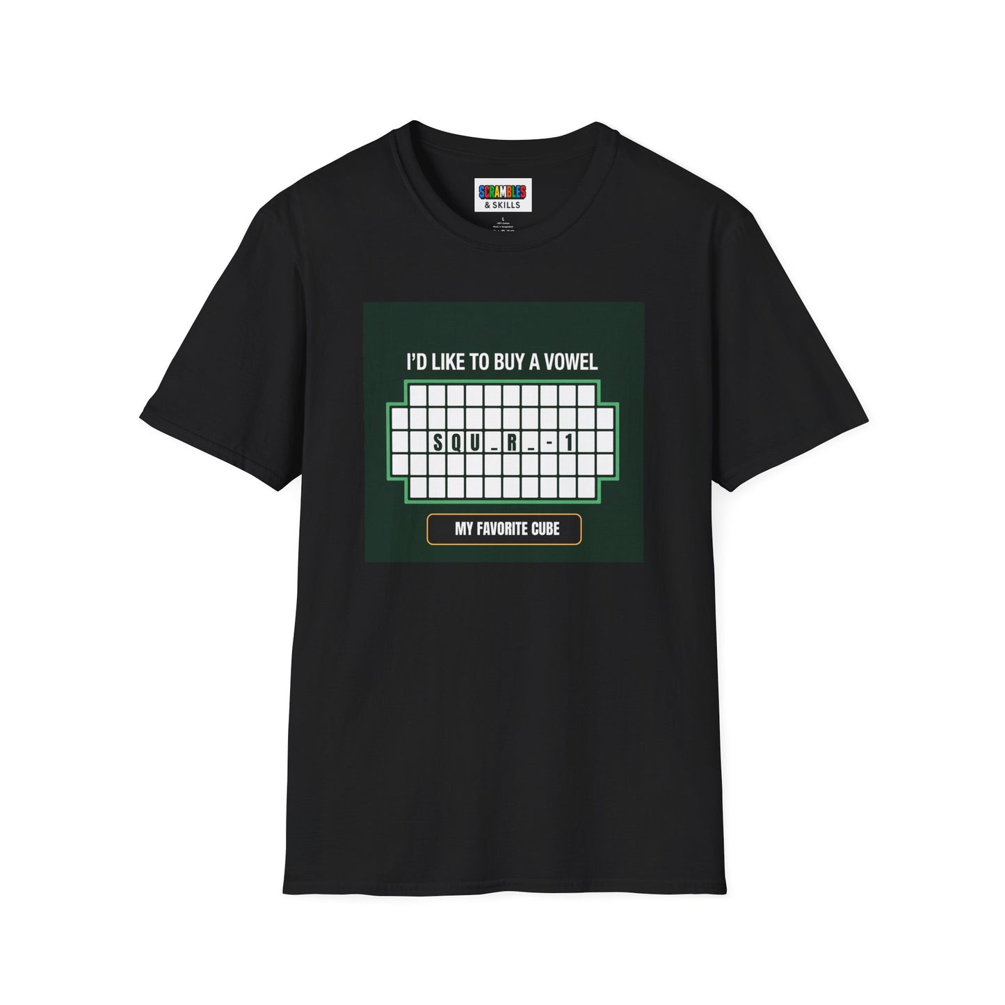 Square-1 - Vowel Unisex Graphic Softstyle T-Shirt