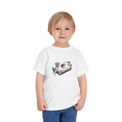 3x3 Comp Day  - Rubik's Cube Art Toddler Short Sleeve T-Shirt