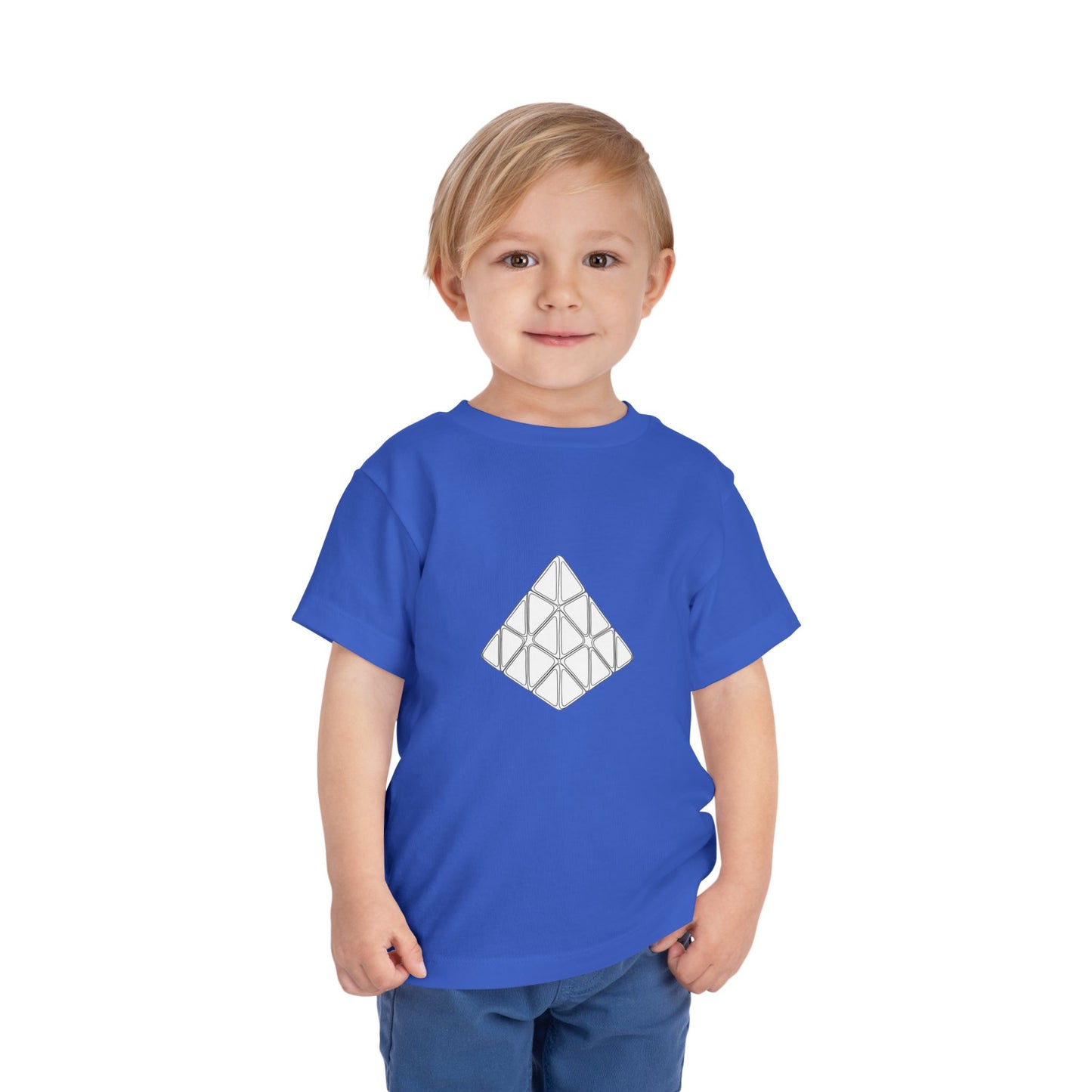 Pyraminx Doodle  - Rubik's Cube Art Toddler Short Sleeve T-Shirt